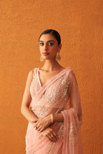 Load image into Gallery viewer, Blush Pink Net Saree
