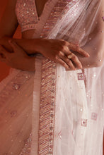 Load image into Gallery viewer, Ivory Net Saree
