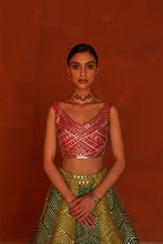 Load image into Gallery viewer, Multicolor Raw Silk Lehenga Set
