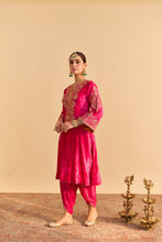 Load image into Gallery viewer, Eira - Hotpink A-line Kurta with Dhoti
