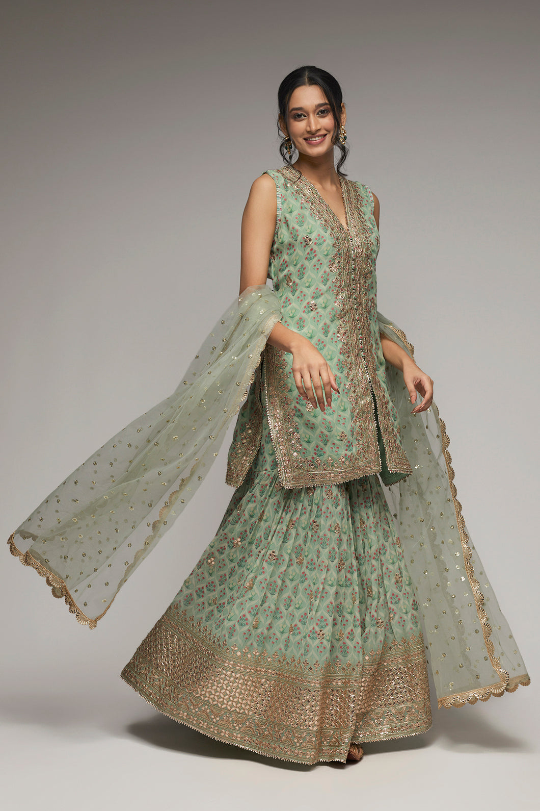 Nusrat Selvless Sharara Set