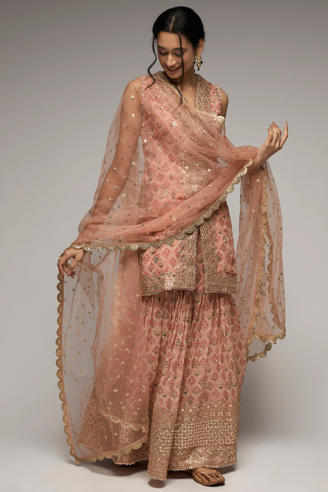 Nusrat Selvless Sharara Set