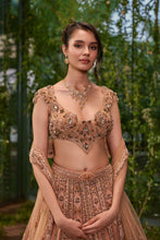 Load image into Gallery viewer, Mayur Mukut- The Crowned Peacock lehenga
