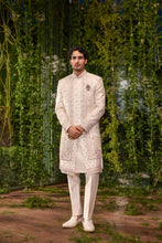 Load image into Gallery viewer, Naksh- The Ivory Tapestry Sherwani
