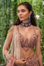 Load image into Gallery viewer, Muktika- The pearl blossom lehenga set
