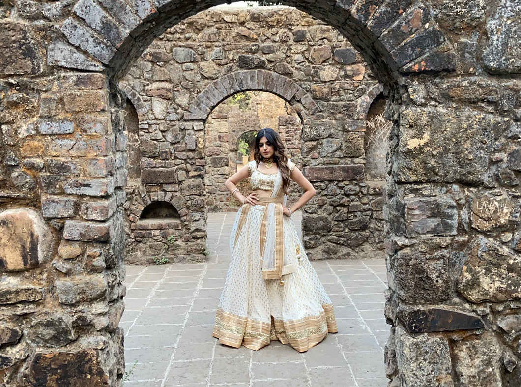 Ivory Sharmily Lehenga Set