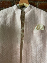 Load image into Gallery viewer, Powder Pink and Ivory Jacket sherwani set
