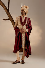 Load image into Gallery viewer, Pale Gold Sherwani set
