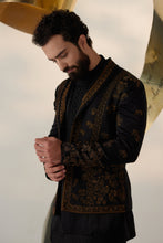 Load image into Gallery viewer, Black &amp; Gold Short Jacket
