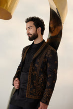 Load image into Gallery viewer, Black &amp; Gold Short Jacket
