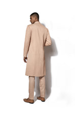 Load image into Gallery viewer, Peach Asymmetrical Long Jacket Set
