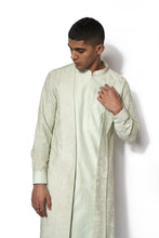 Load image into Gallery viewer, Pista Green Asymmetrical Embroidered Kurta Set
