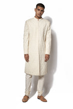 Load image into Gallery viewer, Ivory Hand Embroidered Sherwani Set
