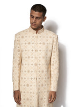 Load image into Gallery viewer, Beige Hand Embroidered Sherwani Set
