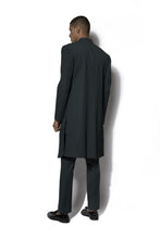 Load image into Gallery viewer, Forest Green Asymmetrical layered Long Jacket Set
