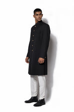 Load image into Gallery viewer, Black Basic Long Jacket Set
