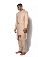 Load image into Gallery viewer, Peach Asymmetrical Long Jacket Set
