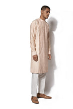 Load image into Gallery viewer, Peach Asymmetrical Embroidered Kurta Set
