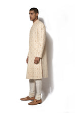 Load image into Gallery viewer, Beige Hand Embroidered Sherwani Set
