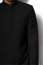 Load image into Gallery viewer, Black Basic Long Jacket Set
