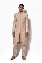 Load image into Gallery viewer, Rose Gold Asymmetrical Embroidered Long Jacket Set
