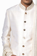 Load image into Gallery viewer, Ivory Hand Embroidered Sherwani Set
