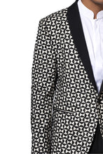 Load image into Gallery viewer, Black &amp; White Embroidered Tuxedo
