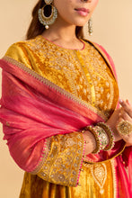 Load image into Gallery viewer, Laiba - Mustard A-line Kurta with Dhoti
