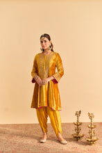 Load image into Gallery viewer, Laiba - Mustard A-line Kurta with Dhoti
