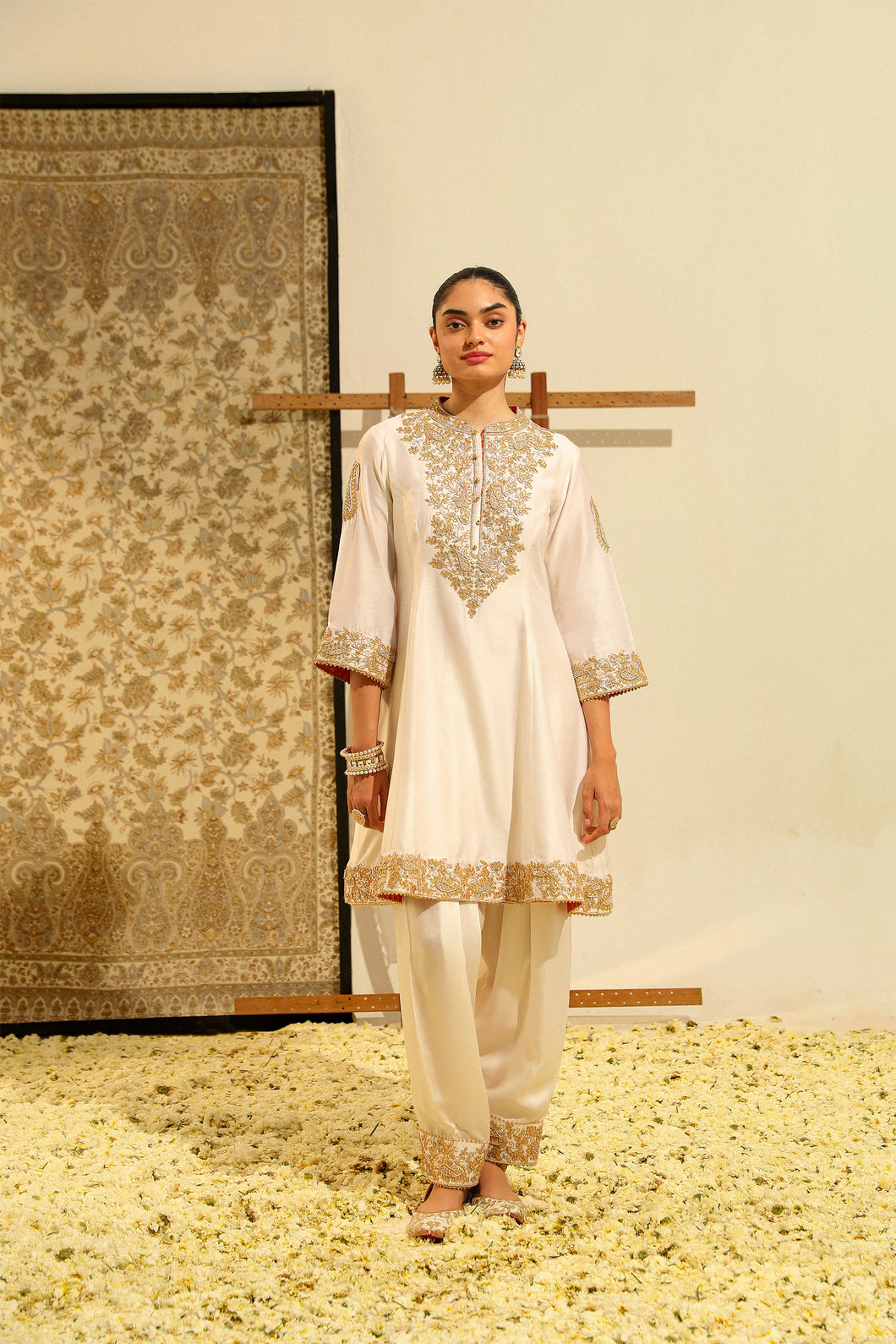 Short Kurta with Salwar and Dupatta