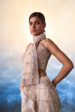 Load image into Gallery viewer, ROSE GOLD NET SAREE
