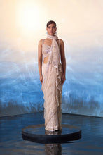 Load image into Gallery viewer, ROSE GOLD NET SAREE
