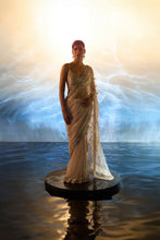 Load image into Gallery viewer, ROSE GOLD NET SAREE
