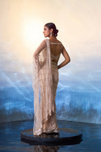 Load image into Gallery viewer, ROSE GOLD NET SAREE
