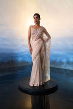 Load image into Gallery viewer, ROSE GOLD NET SAREE
