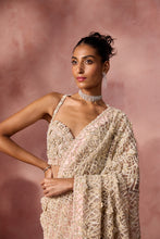 Load image into Gallery viewer, BLUSH PINK NET SAREE SET
