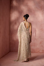 Load image into Gallery viewer, BLUSH PINK NET SAREE SET
