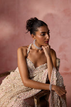 Load image into Gallery viewer, BLUSH PINK NET SAREE SET
