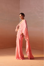 Load image into Gallery viewer, PINK DRAPED SAREE
