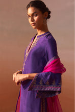 Load image into Gallery viewer, PURPLE PALAZO SET WITH FUCHSIA DUPATTA
