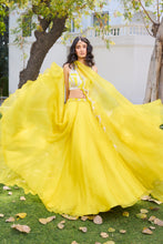 Load image into Gallery viewer, &quot;Elke&quot; Organze Lehenga Set
