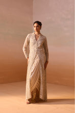 Load image into Gallery viewer, IVORY NET JACKET SKIRT SET
