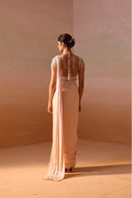 Load image into Gallery viewer, PEACH DRAPED SAREE
