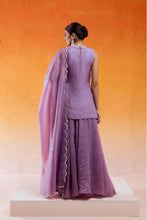 Load image into Gallery viewer, Lavender Embroidered Sharara Set
