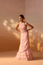 Load image into Gallery viewer, SOFT PINK  ORGANZA LAYERED SKIRT SET
