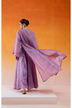 Load image into Gallery viewer, Lavender Embroidered Jacket &amp; Flared Pant Set
