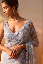 Load image into Gallery viewer, POWDER BLUE SAREE
