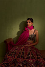 Load image into Gallery viewer, majenta lehenga set
