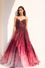 Load image into Gallery viewer, &quot;Amber Glow&quot; Shaded Gown
