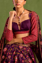 Load image into Gallery viewer, purple lehenga set
